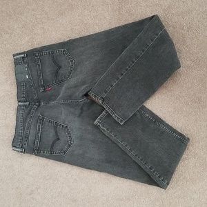 Men's Levi 505 Black Washed Denim Sz. 33W / 32L